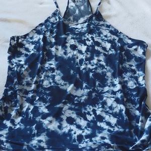 Spalding Tie-Dye Racerback Tank, EUC